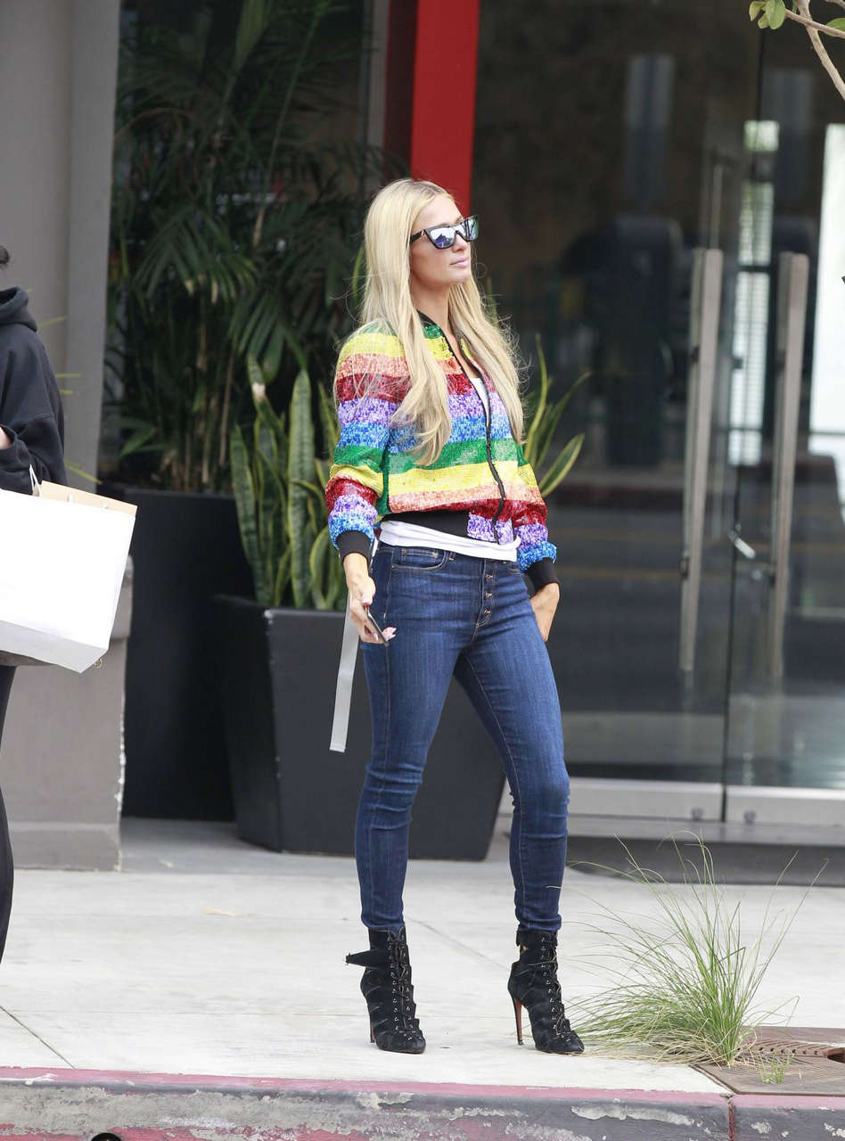 Paris Hilton Out Shopping Beverly Hills