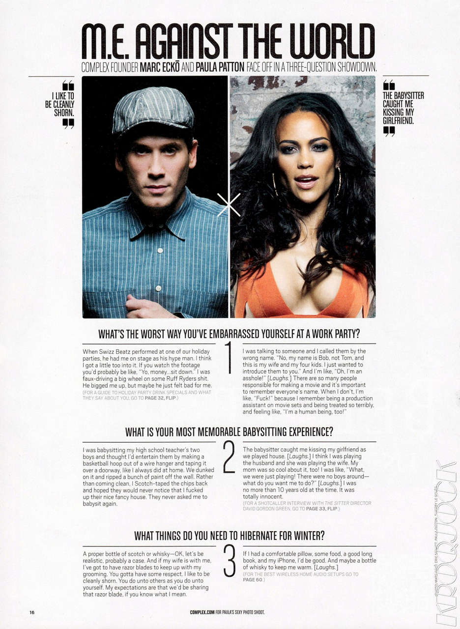 Paula Patton Complex Magazine January 2012 Issue