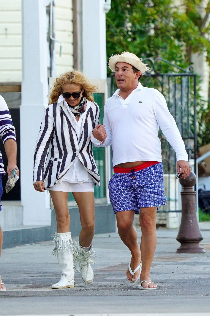 Paulina Rubio And Eugenio Lopez Alonso Out St Barths