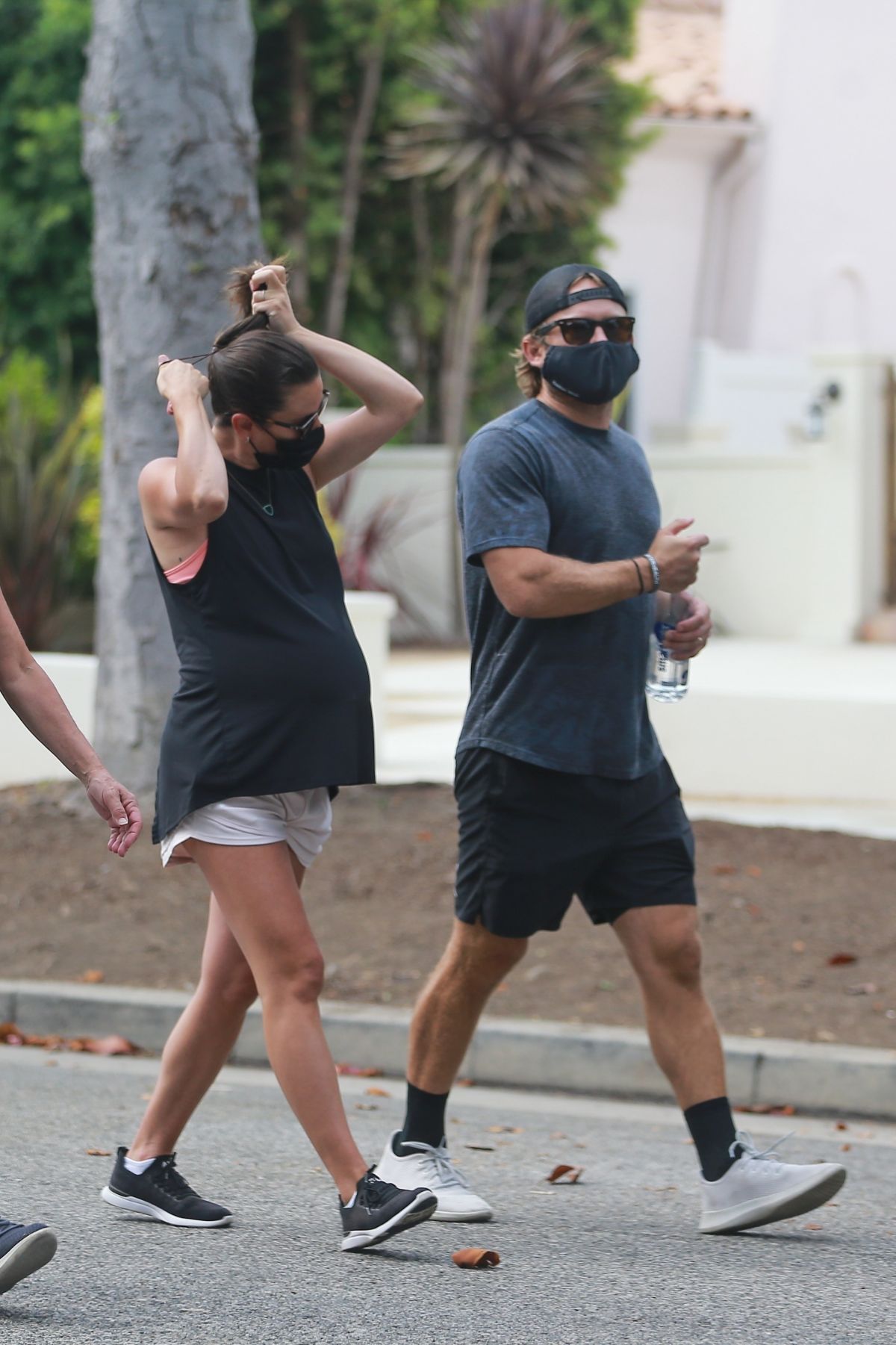 Pegnant Lea Michele Zandy Reich Out Santa Monica