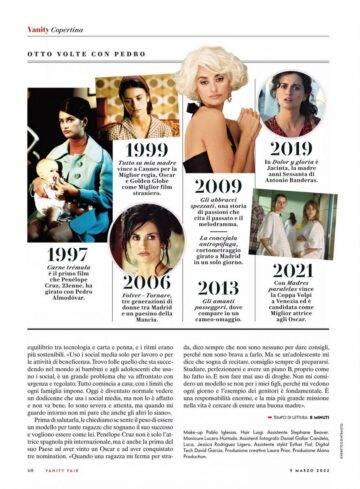 Penelope Cruz Vanity Fair Magazine Italy March