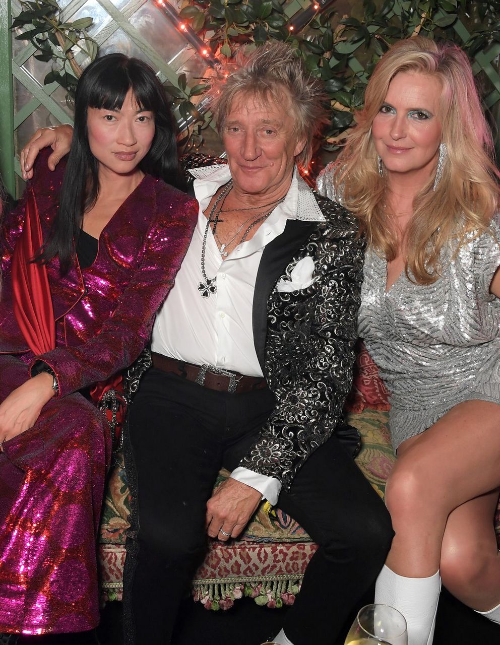 Penny Lancaster And Rod Stewart Annabel S 4th Anniversary 70s Party London
