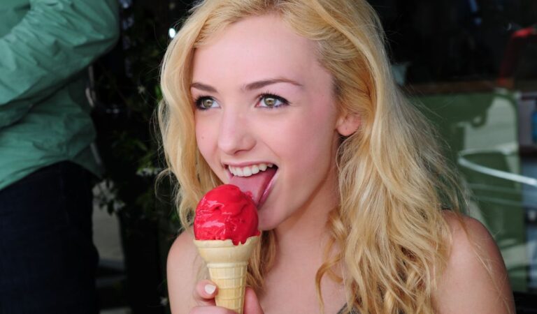 Peyton List Licking An Ice Cream (11 photos)