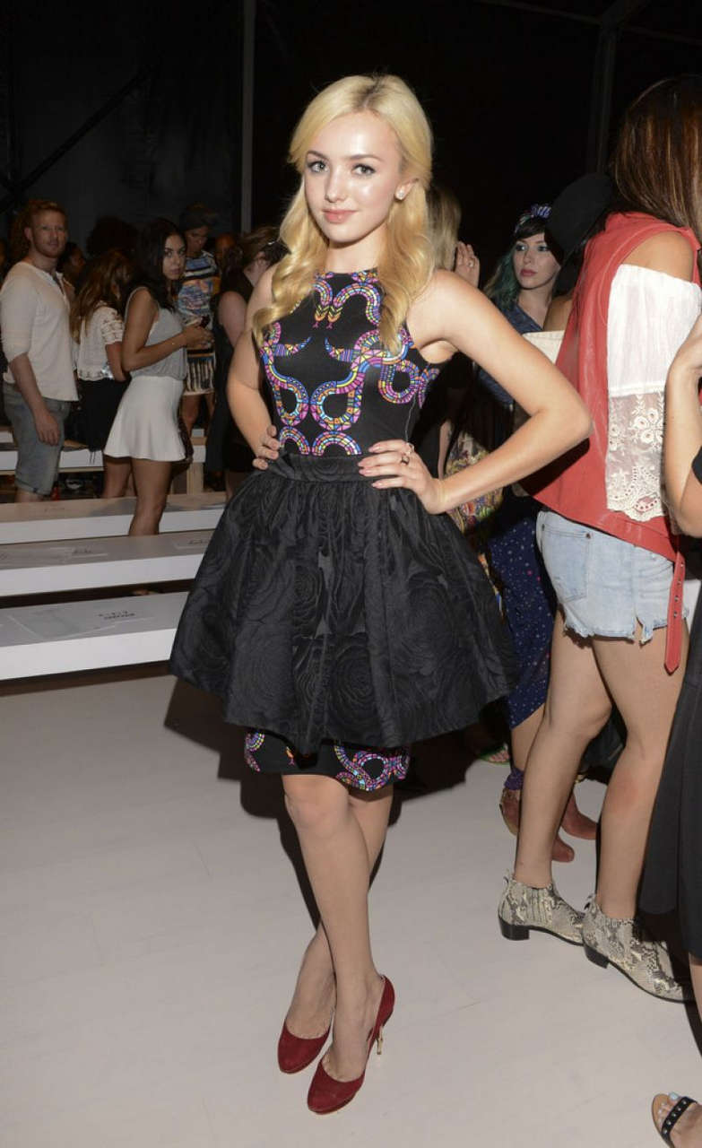 Peyton List Mara Hoffman Fashion Show New York