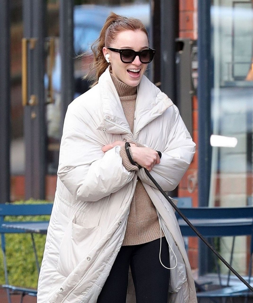 Phoebe Dynevor Out With Her Dog Manchester