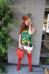 Phoebe Price Christmas Outfit Out Los Angeles