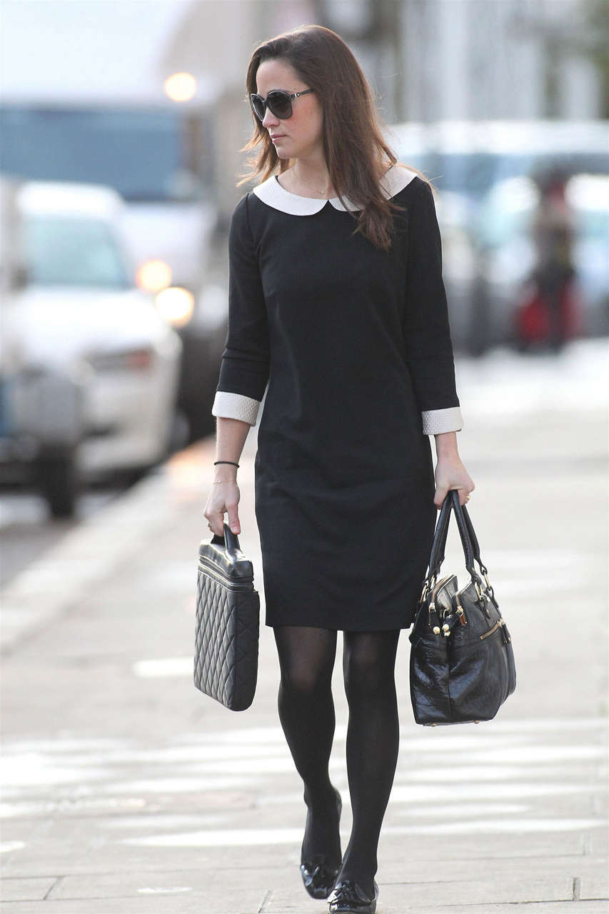 Pippa Middleton Dressed As Nun Arrives Work London