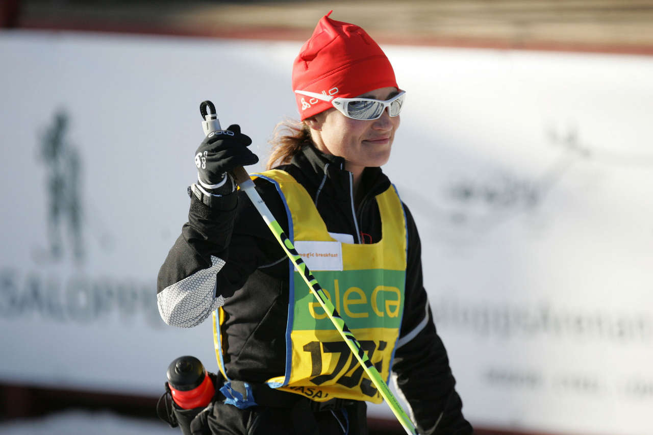 Pippa Middleton Vasaloppet Cross Country Ski Race Sweden