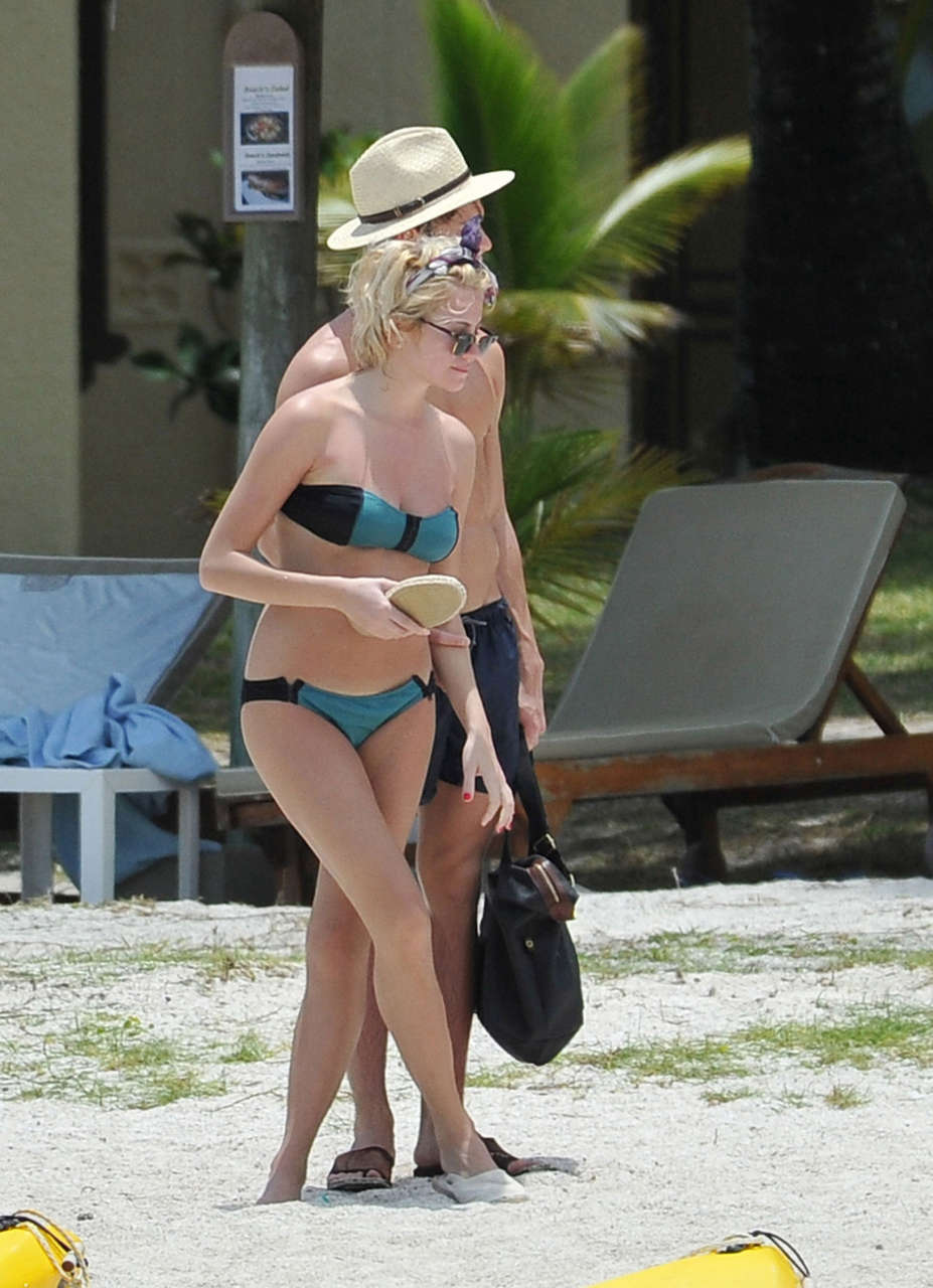 Pixie Lott Bikini Candids Mauritius