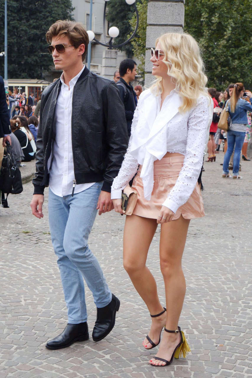 Pixie Lott Out About Milan