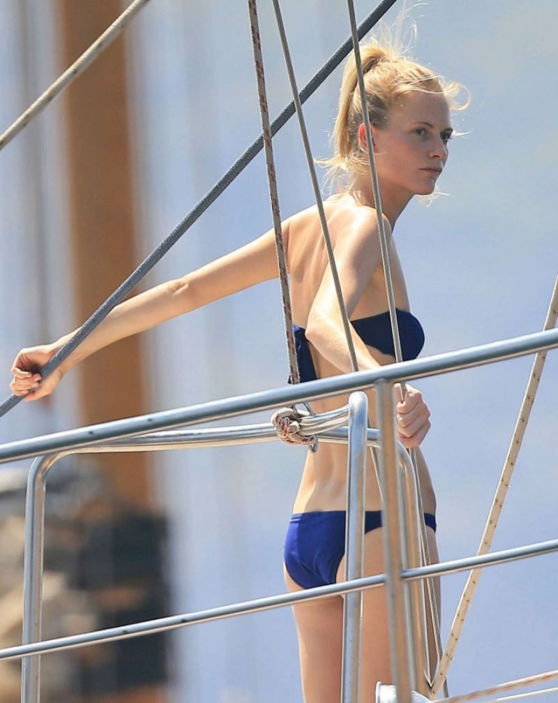Poppy Delevingne Bikini Boat Ibiza