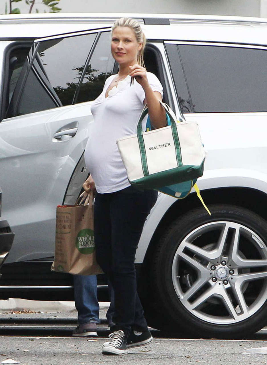 Pregnant Ali Larter Leaves Whole Foods West Hollywood