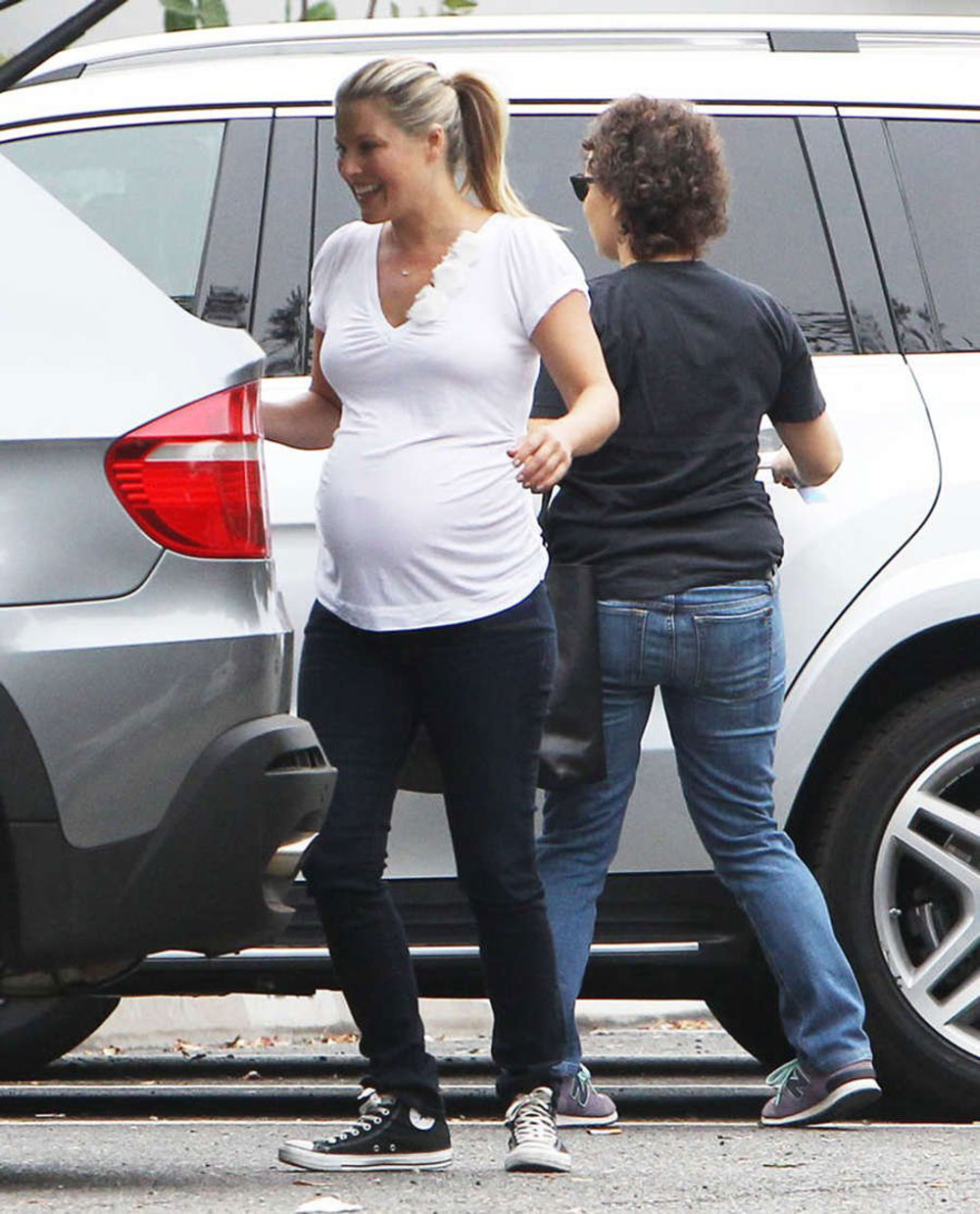 Pregnant Ali Larter Leaves Whole Foods West Hollywood