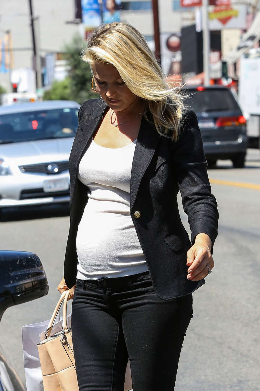 Pregnant Ali Larter Out About West Hollywood