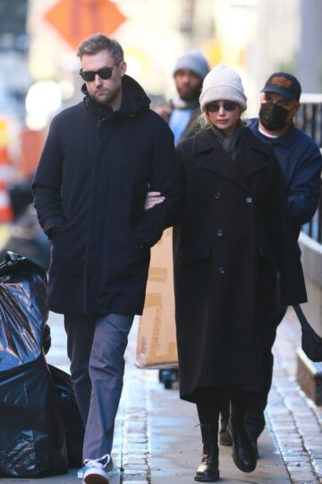 Pregnant Jennifer Lawrence Cooke Maroney Out New York