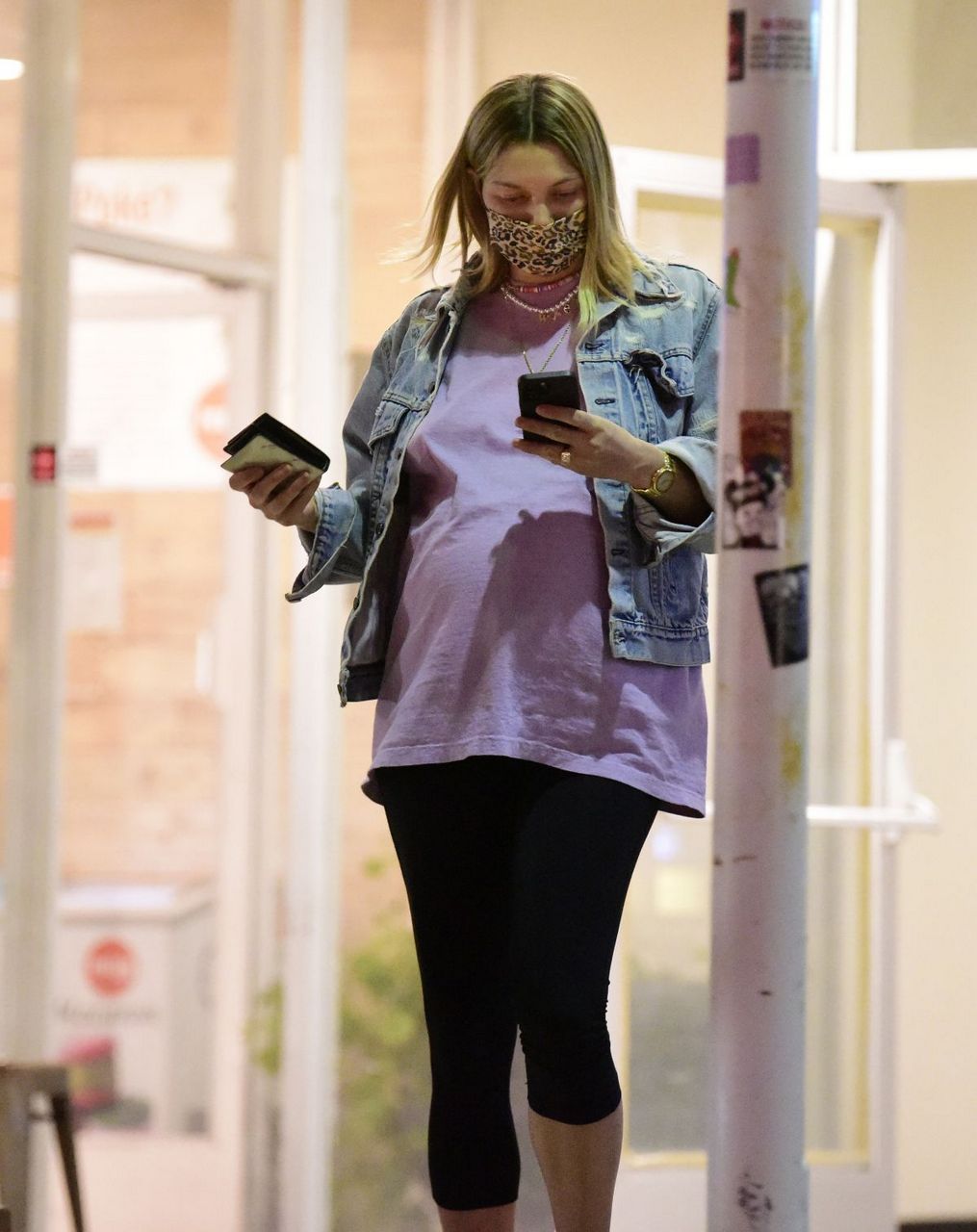 Pregnant Jessica Hart Out West Hollywood