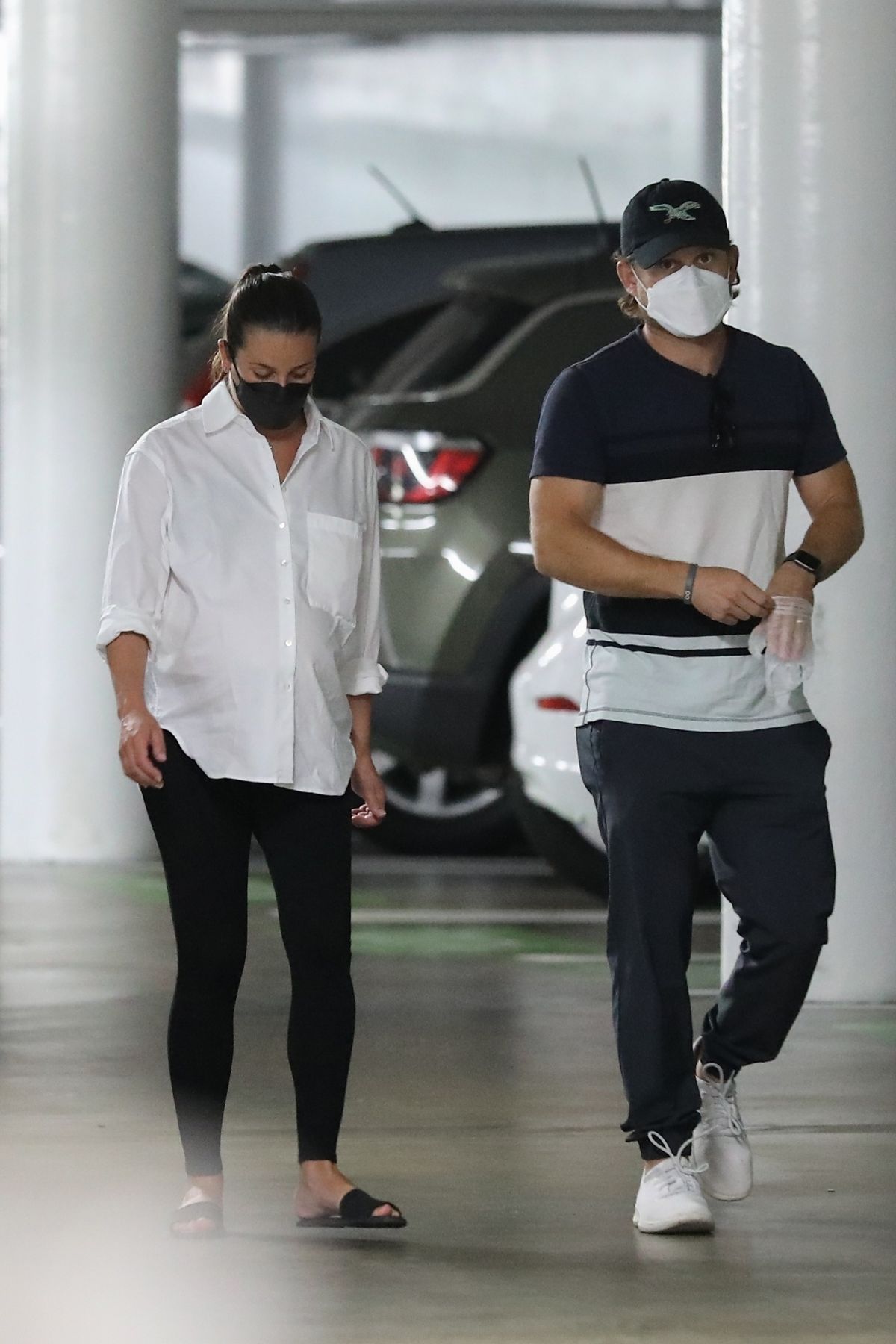Pregnant Lea Michele Heading For Checkup Santa Monica