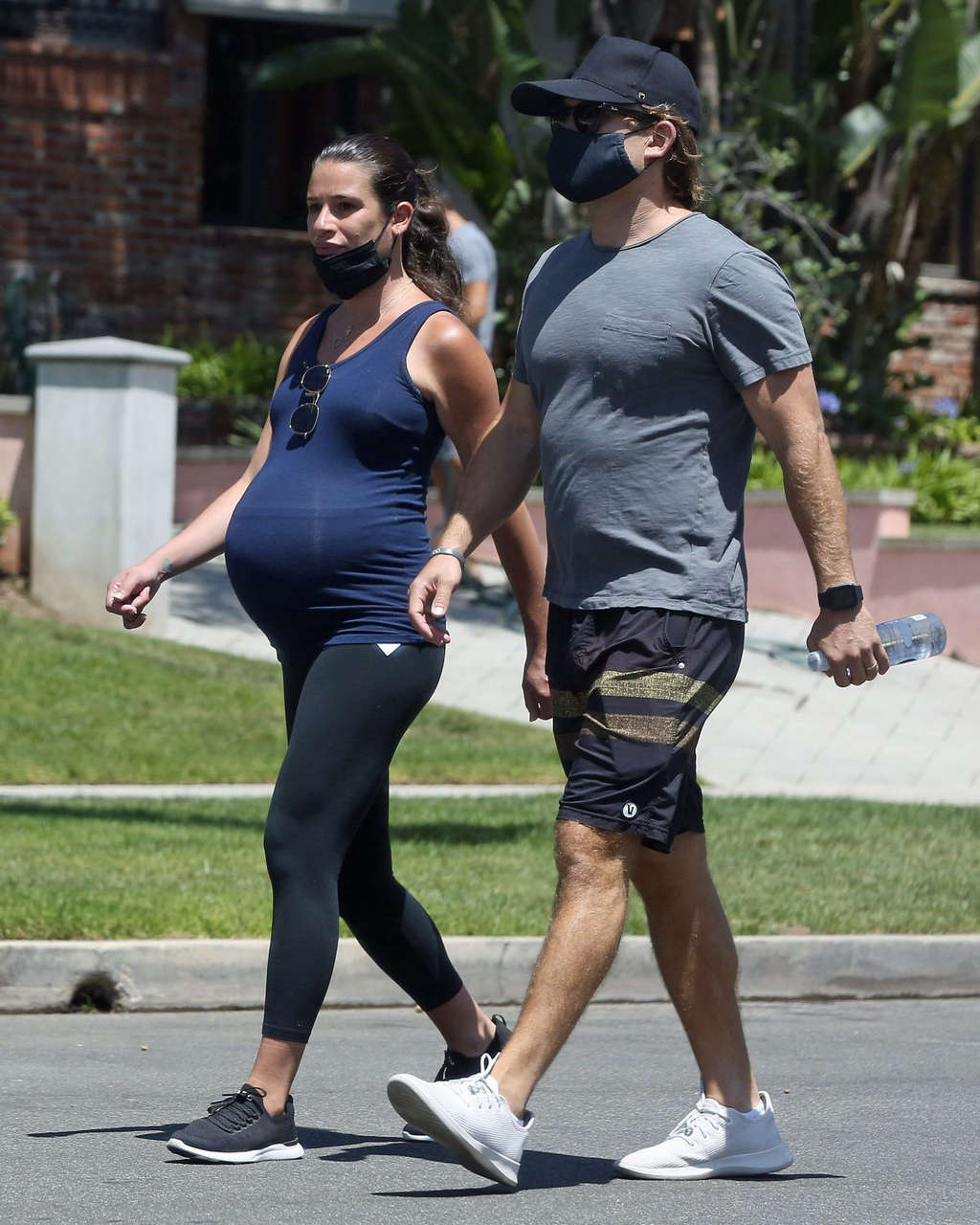 Pregnant Lea Michele Out Santa Monica