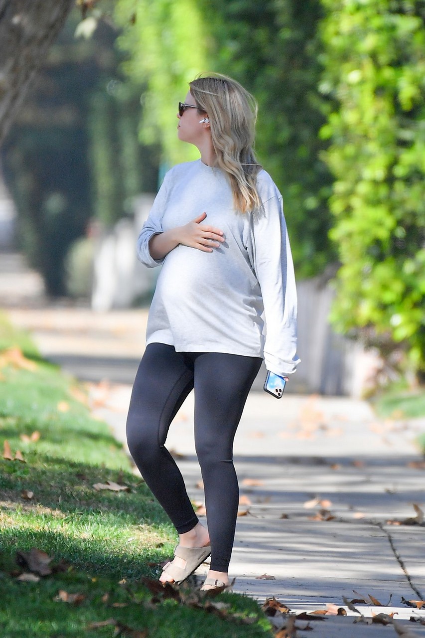 Pregnant Mia Goth Out Pasadena