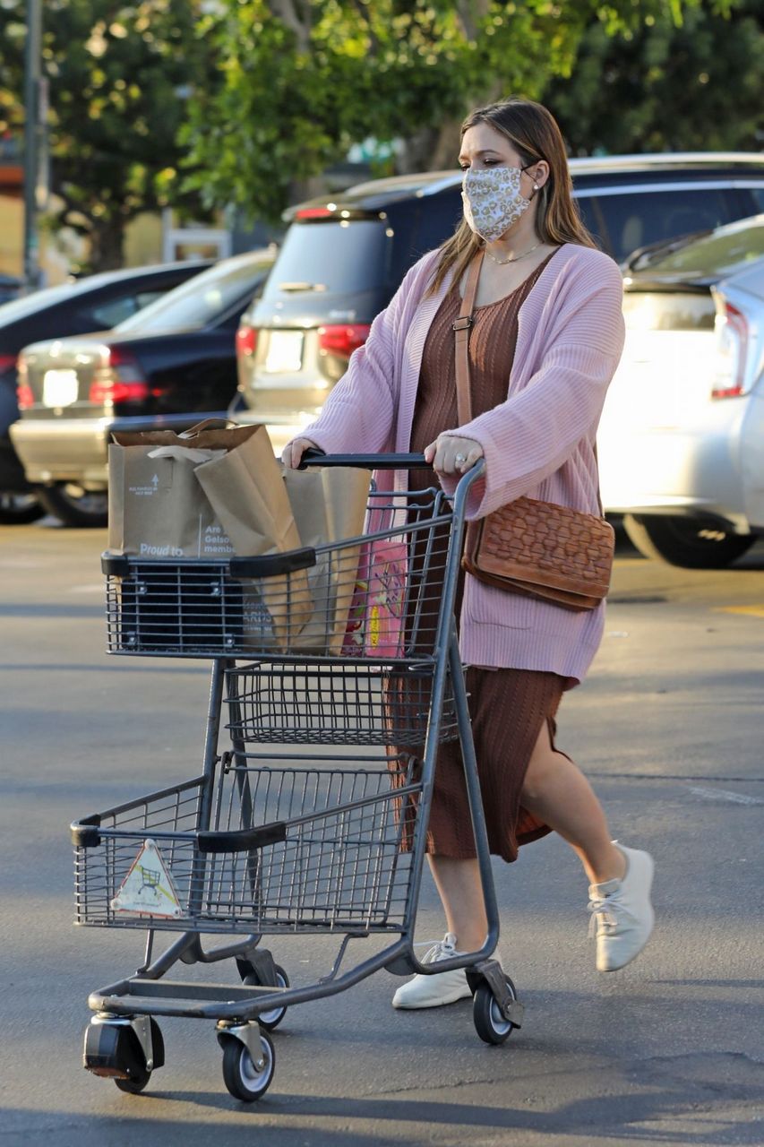 Pregnant Mia Swier Shopping Gelson S Market Los Angeles