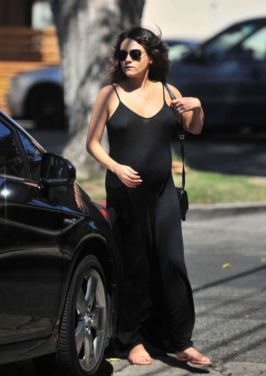 Pregnant Mila Kunis Out About Los Angeles