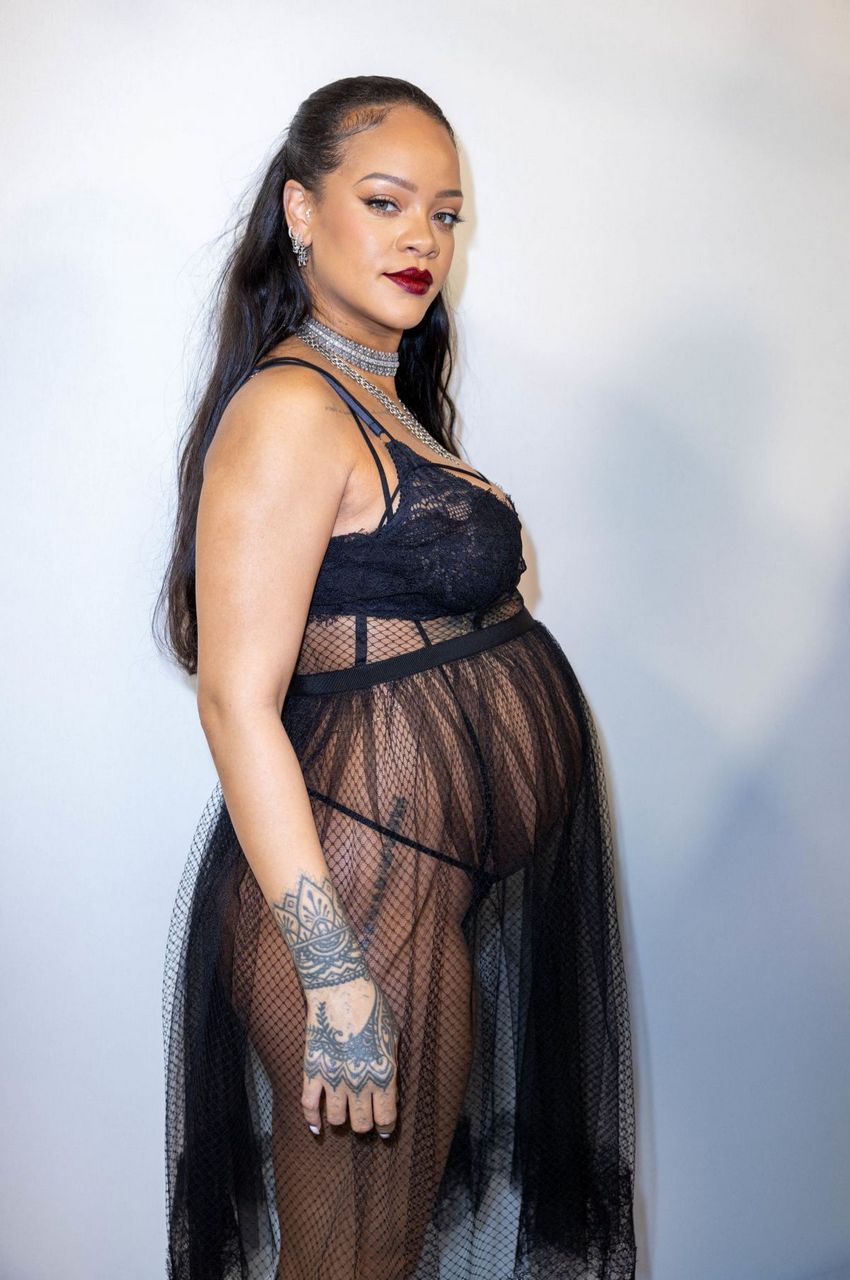 Pregnant Rihanna Dior Womenswear Fall Winter 22 23 Show Paris Fashion Week