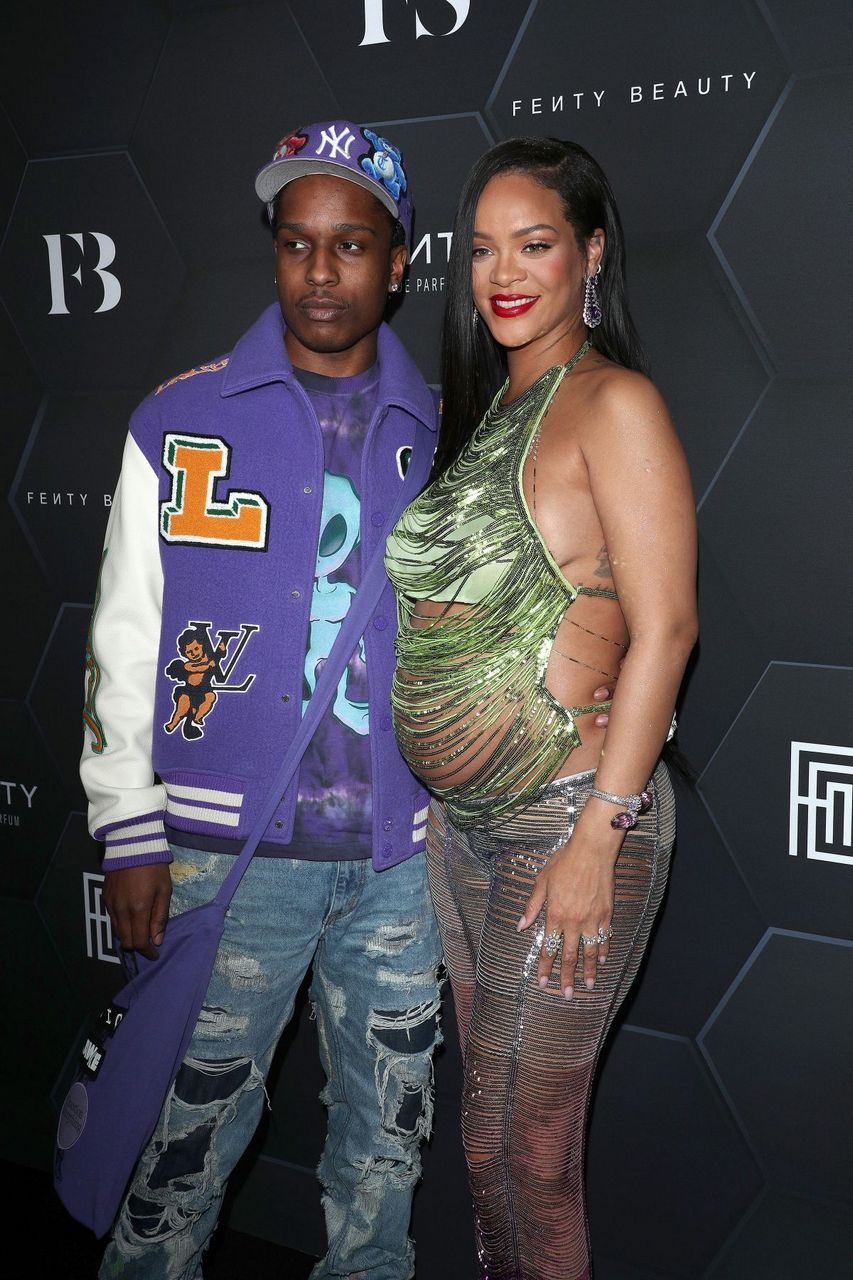 Pregnant Rihanna Fenty Beauty Fenty Skin Celebration Goya Studios Hollywood