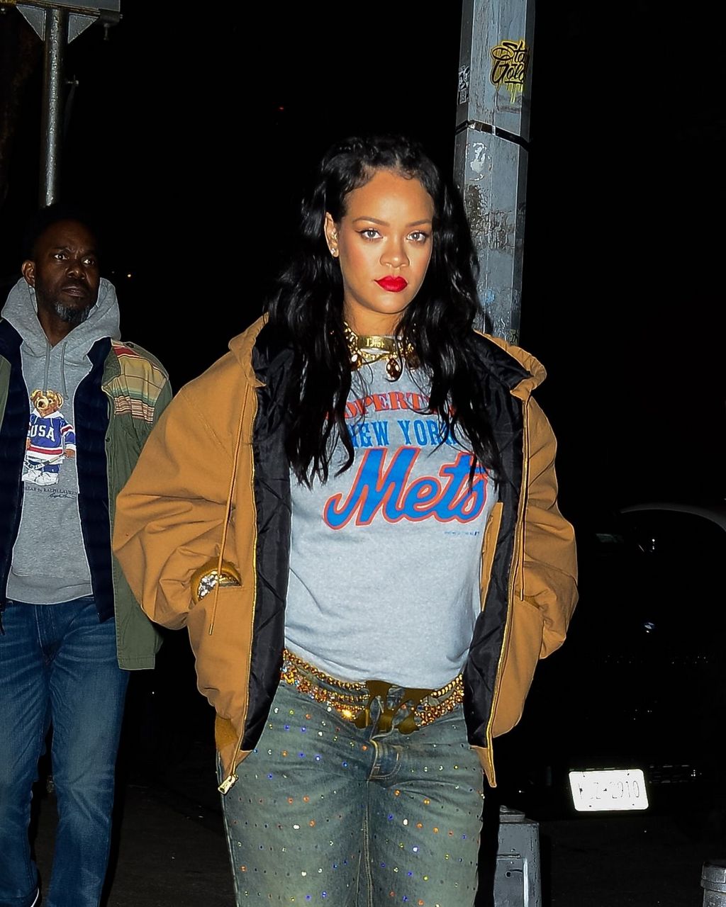 Pregnant Rihanna Night Out New York