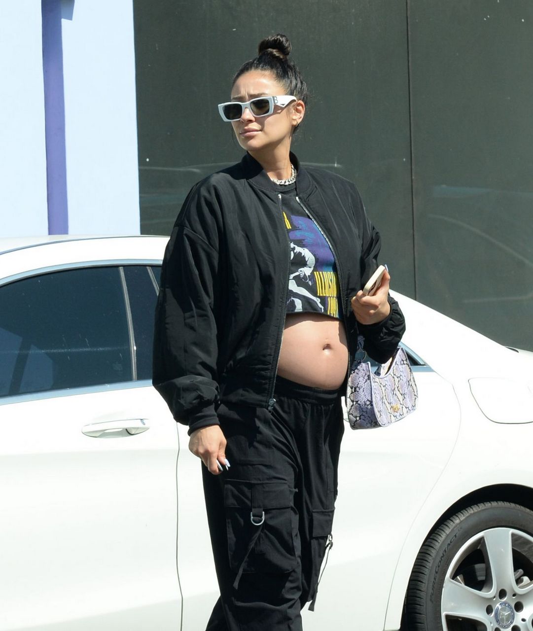 Pregnant Sahy Mitchell Out Los Angeles