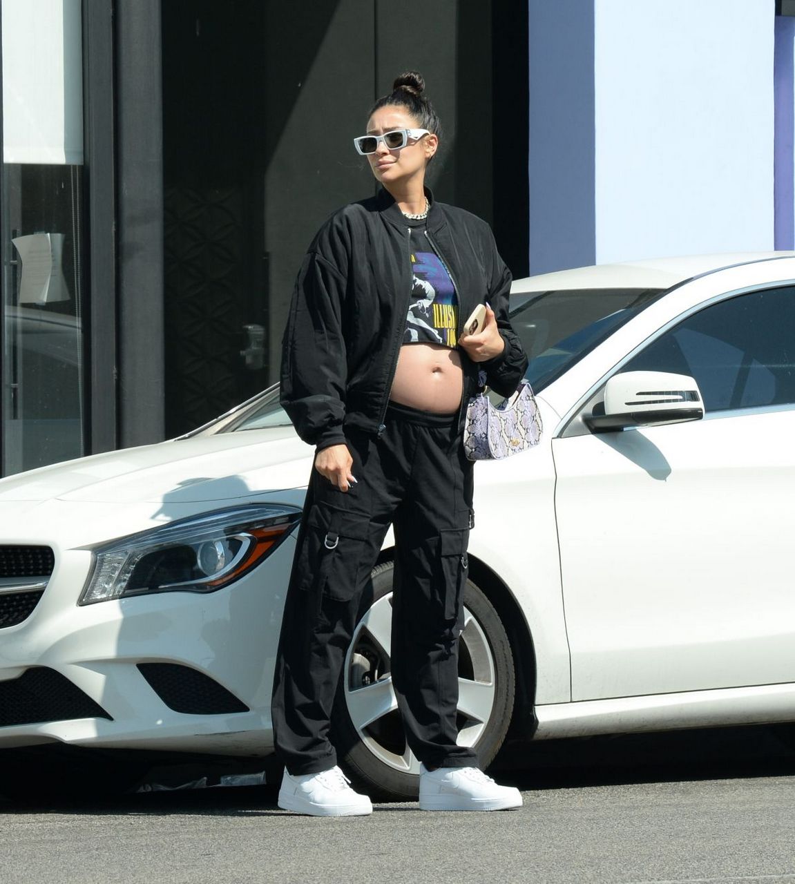 Pregnant Sahy Mitchell Out Los Angeles