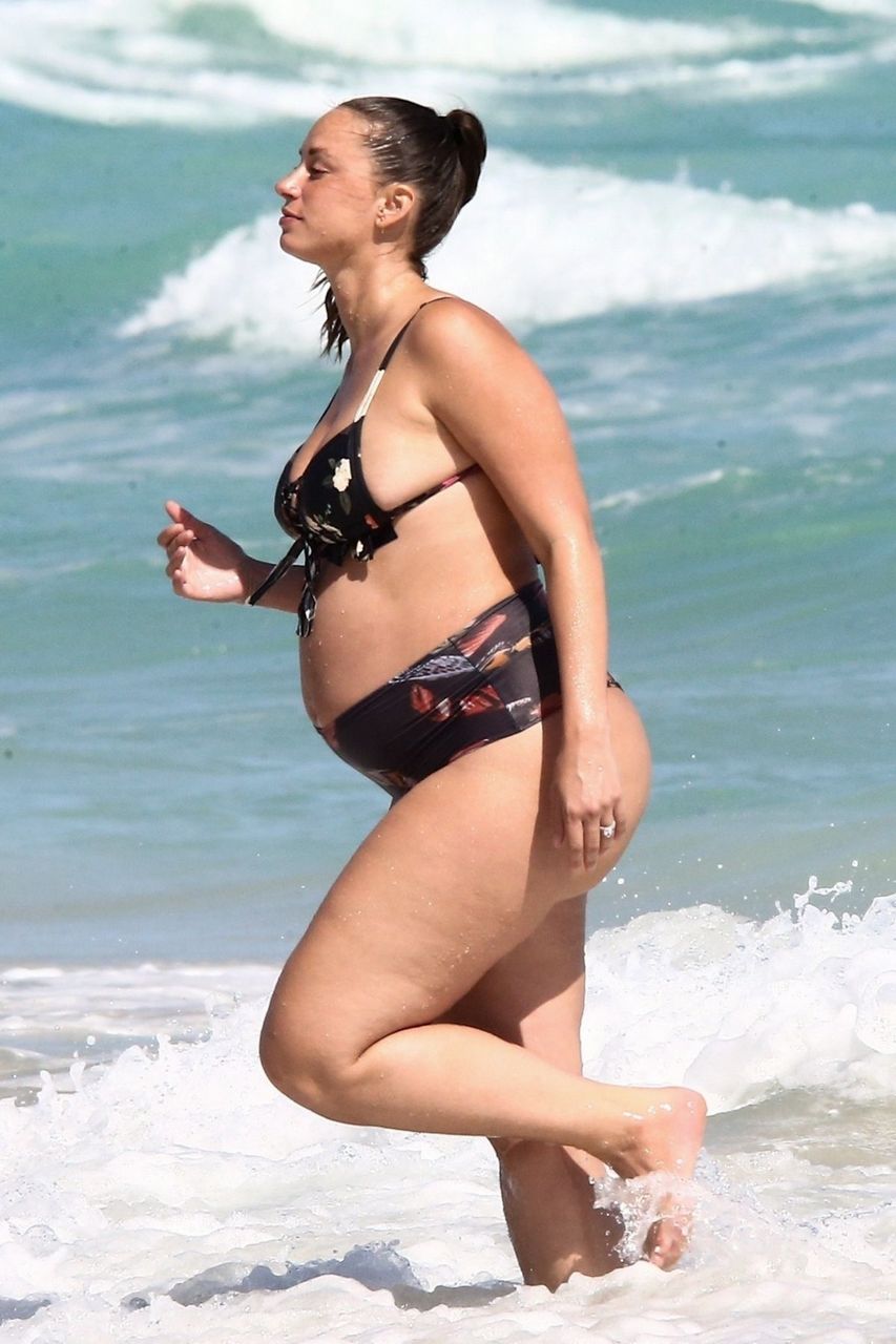 Pregnant Yesjulz Bikini Beach Miami