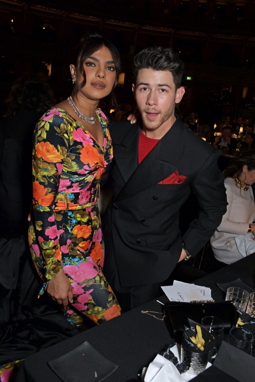 Priyanka Chopra Nick Jonas Cocktail Reception Ahead British Fashion Awards 2021 Royal Albert Hall London
