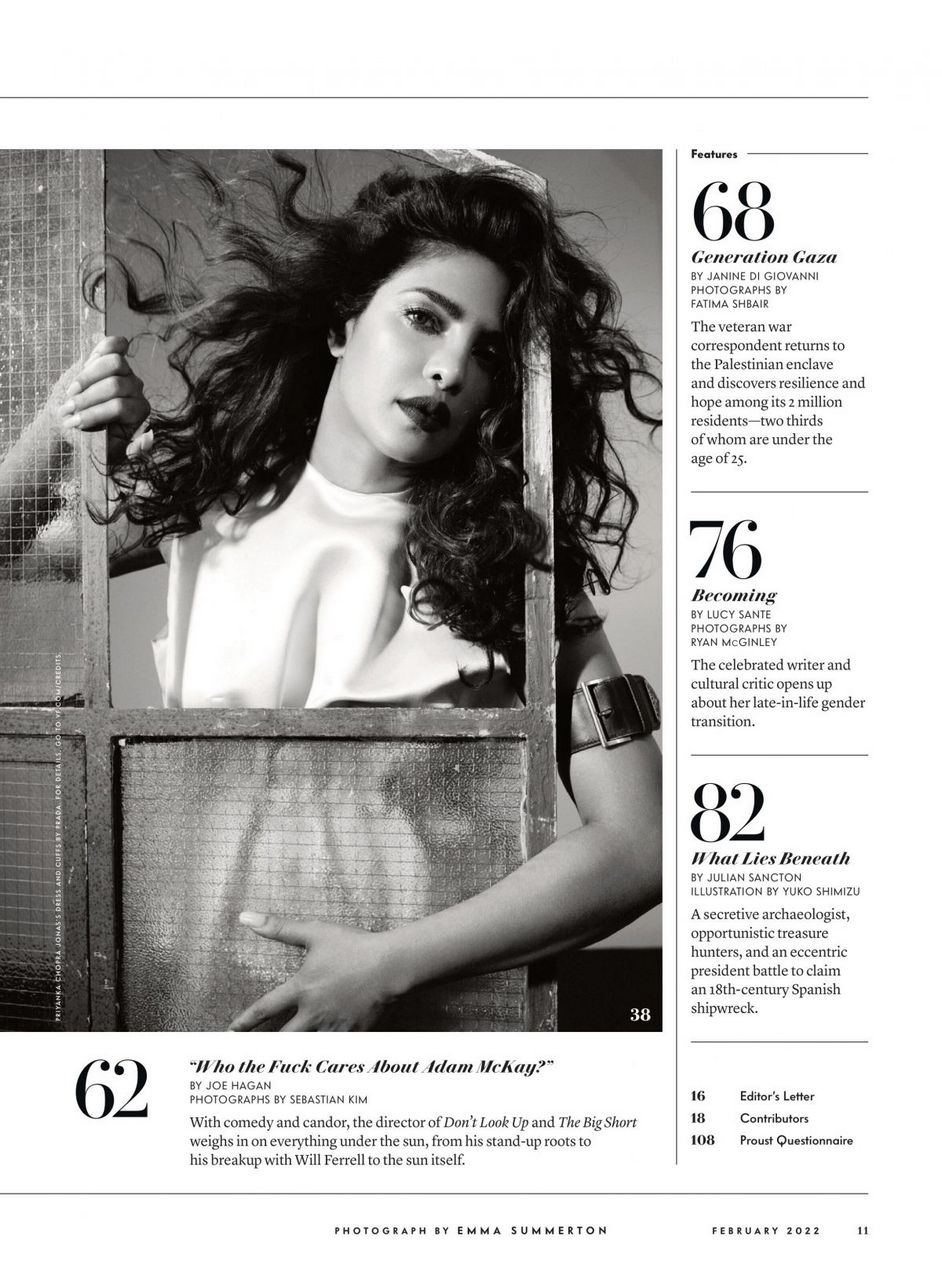 Priyanka Chopra Vanity Fair Magazine February