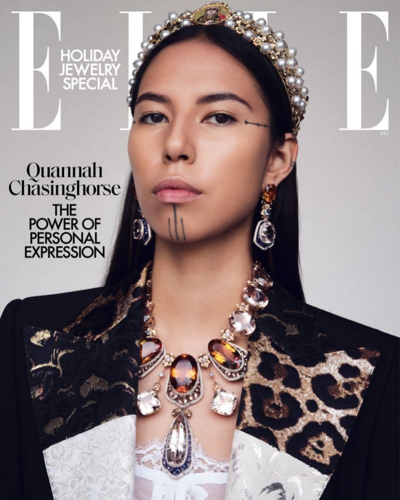 Quannah Chasinghorse For Elle Magazine January