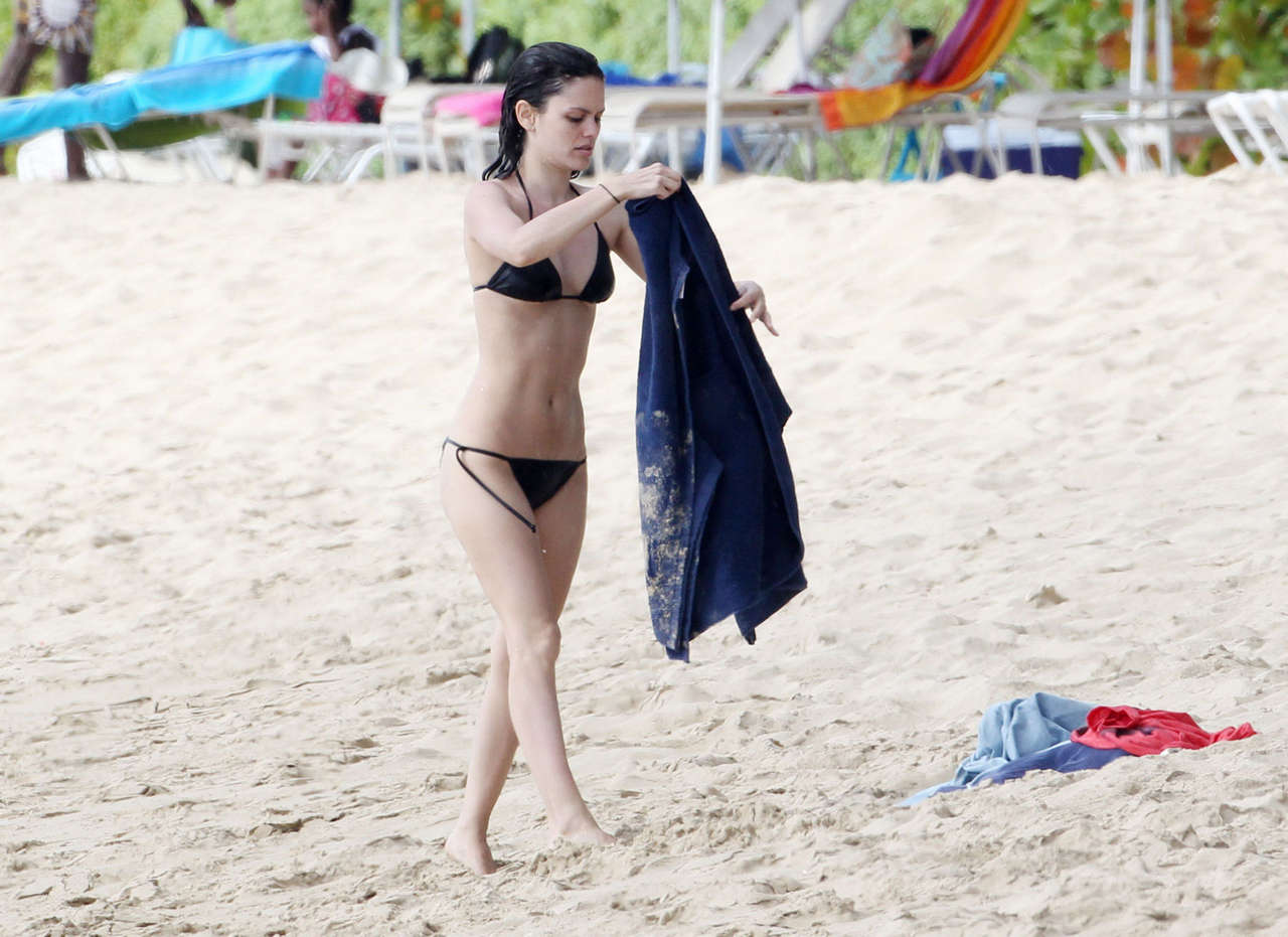 Rachel Bilson Bikini Candids Beach Barbados