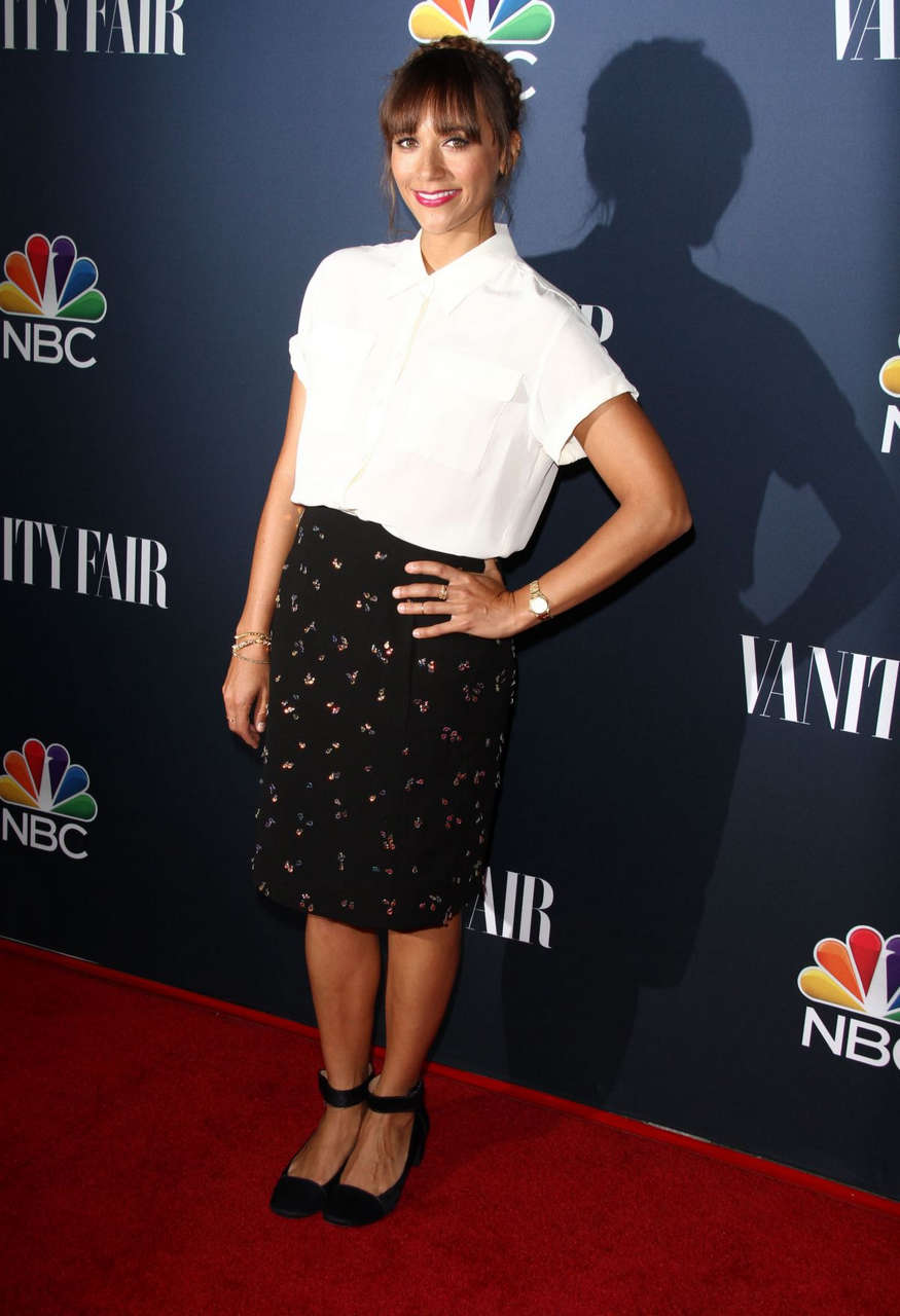 Rashida Jones Nbc Vanity Fair 2014 2015 Tv Season Party West Hollywood
