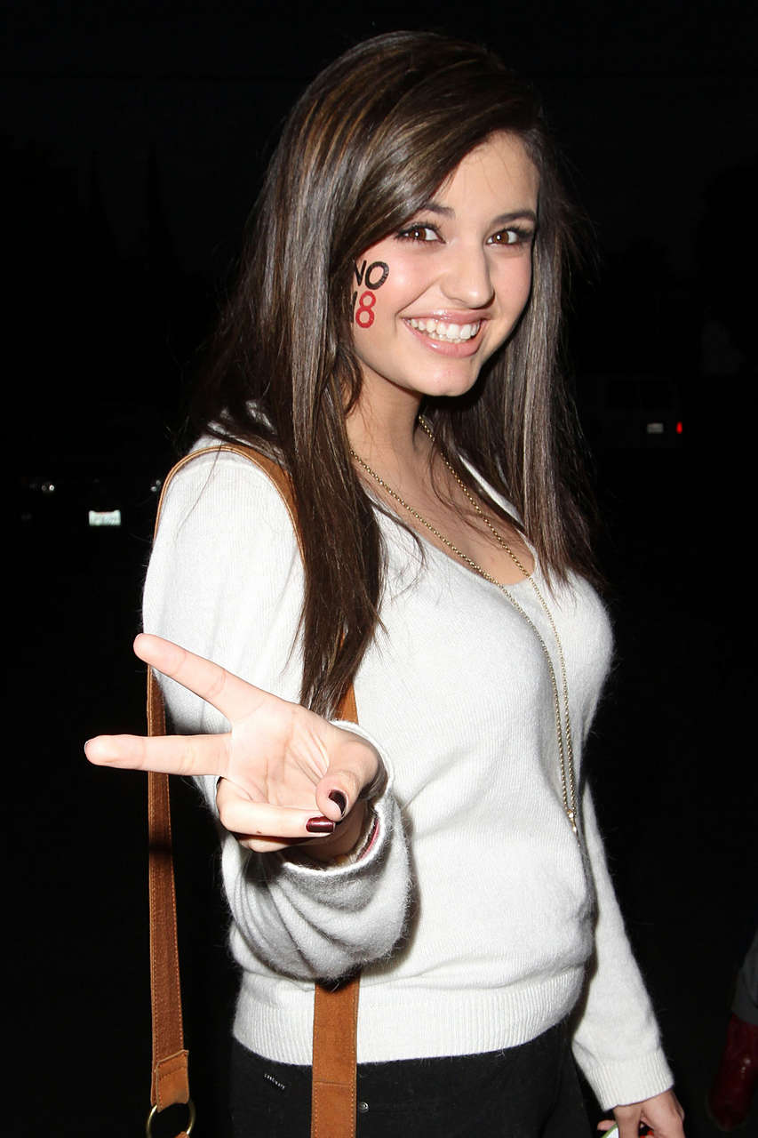 Rebecca Black Supports Noh8 Campaign Los Angeles
