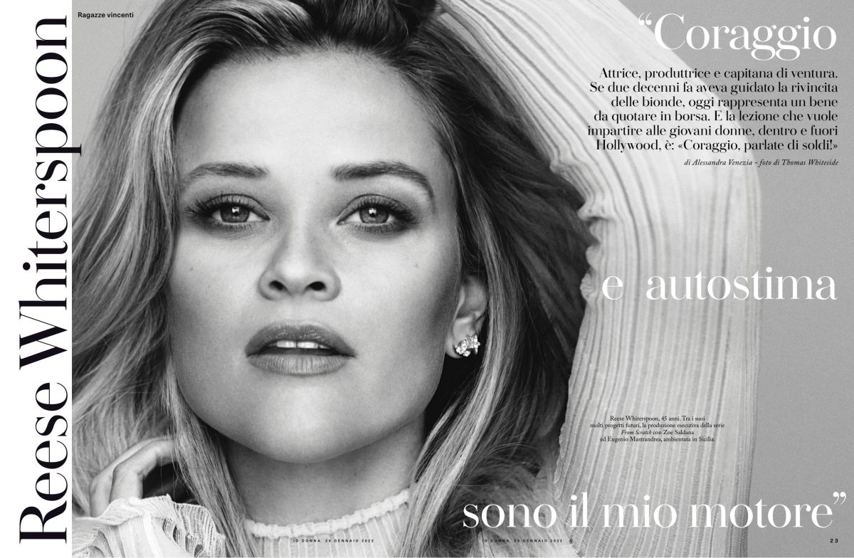 Reese Witherspoon Io Donna Del Corriere Della Sera January