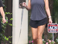 Reese Witherspoon Out With Her Dog Brentwood