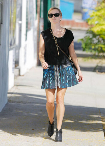 Reese Witherspoon Shors Skirt Out Brentwood