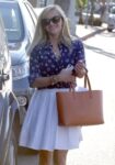 Reese Witherspoon White Skirt Out About West Hollywood