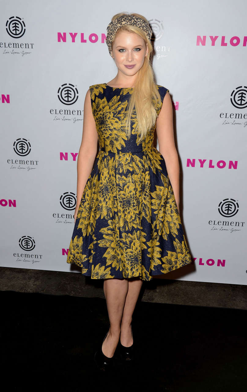 Renee Olstead Nylon Magazine August Issue Launch Party Hollywood