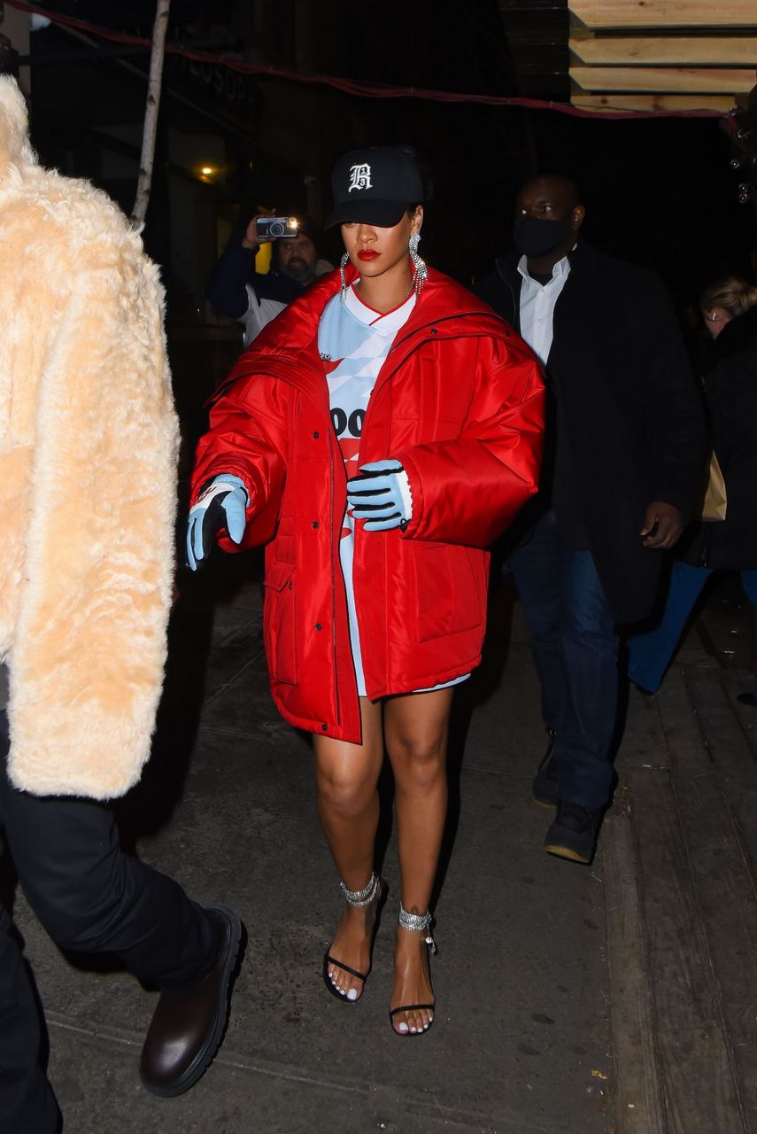 Rihanna And Ap Rocky Leaves Studio Brooklyn