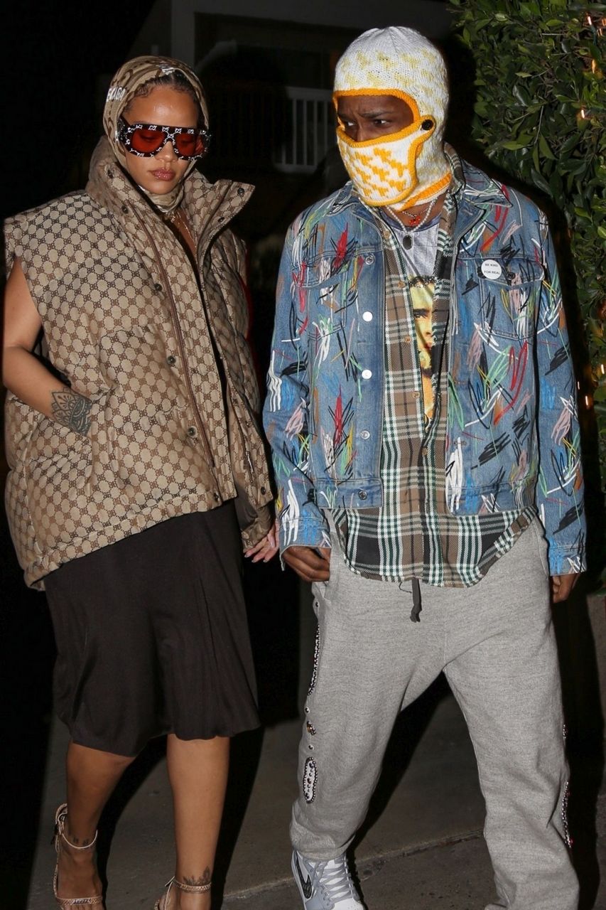 Rihanna And Asap Rocky Out For Dinner Giorgio Baldi Santa Monica