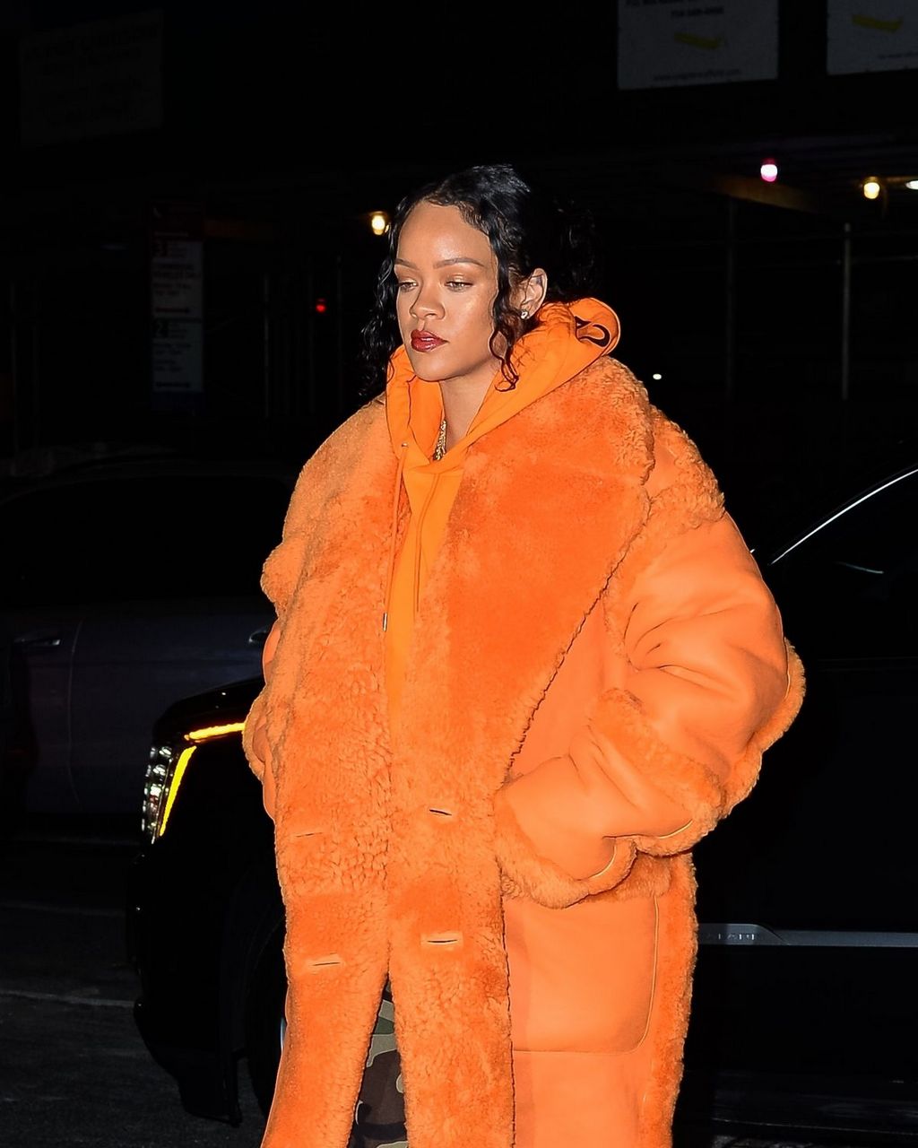 Rihanna Arrives Flight Club Shoe Store New York