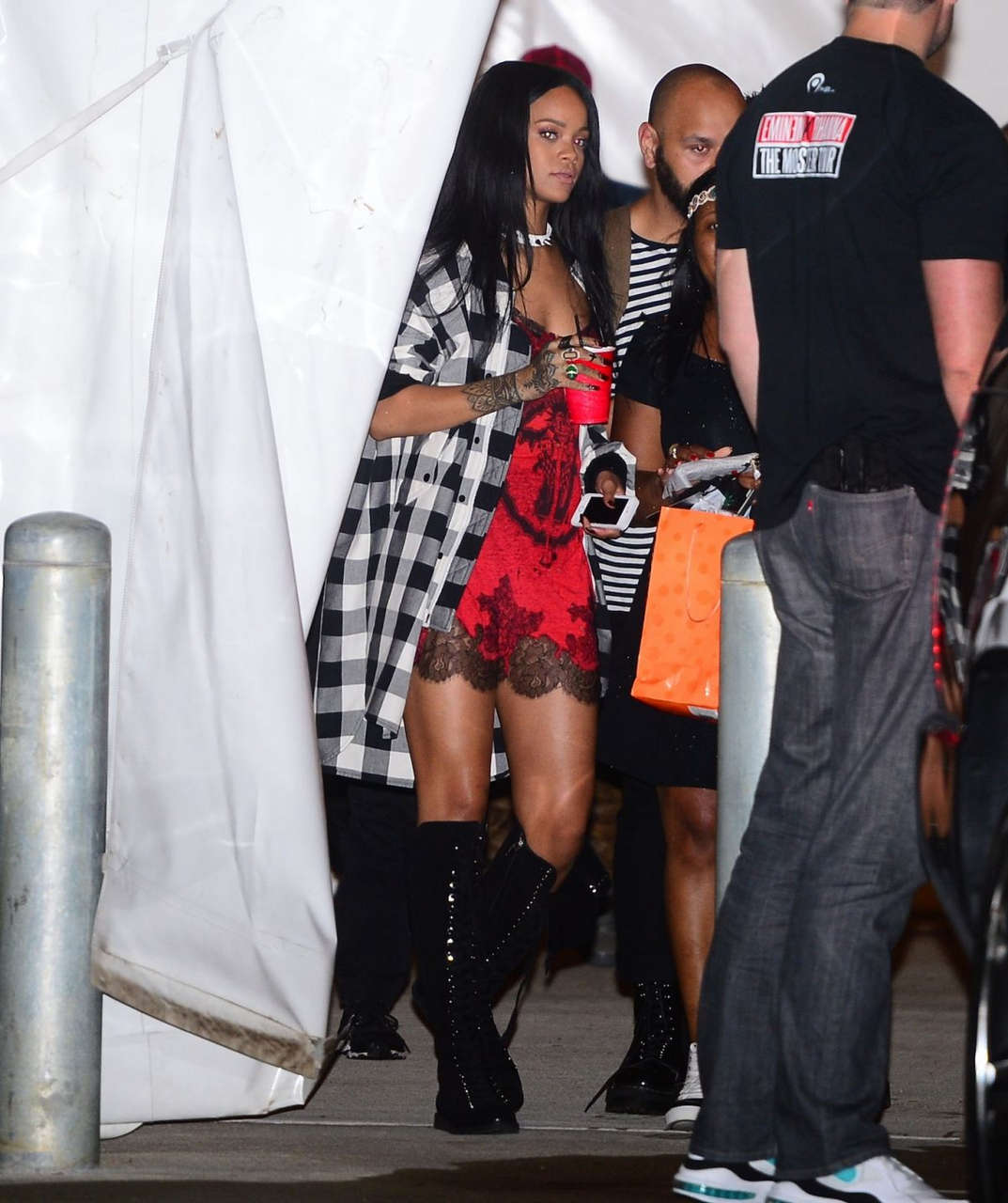Rihanna Arrives Vip Nightclub New York