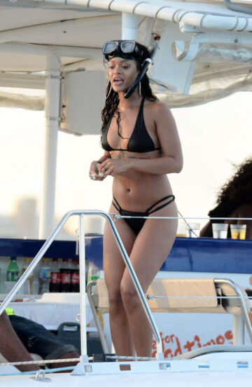 Rihanna Bikini Boat Barbados