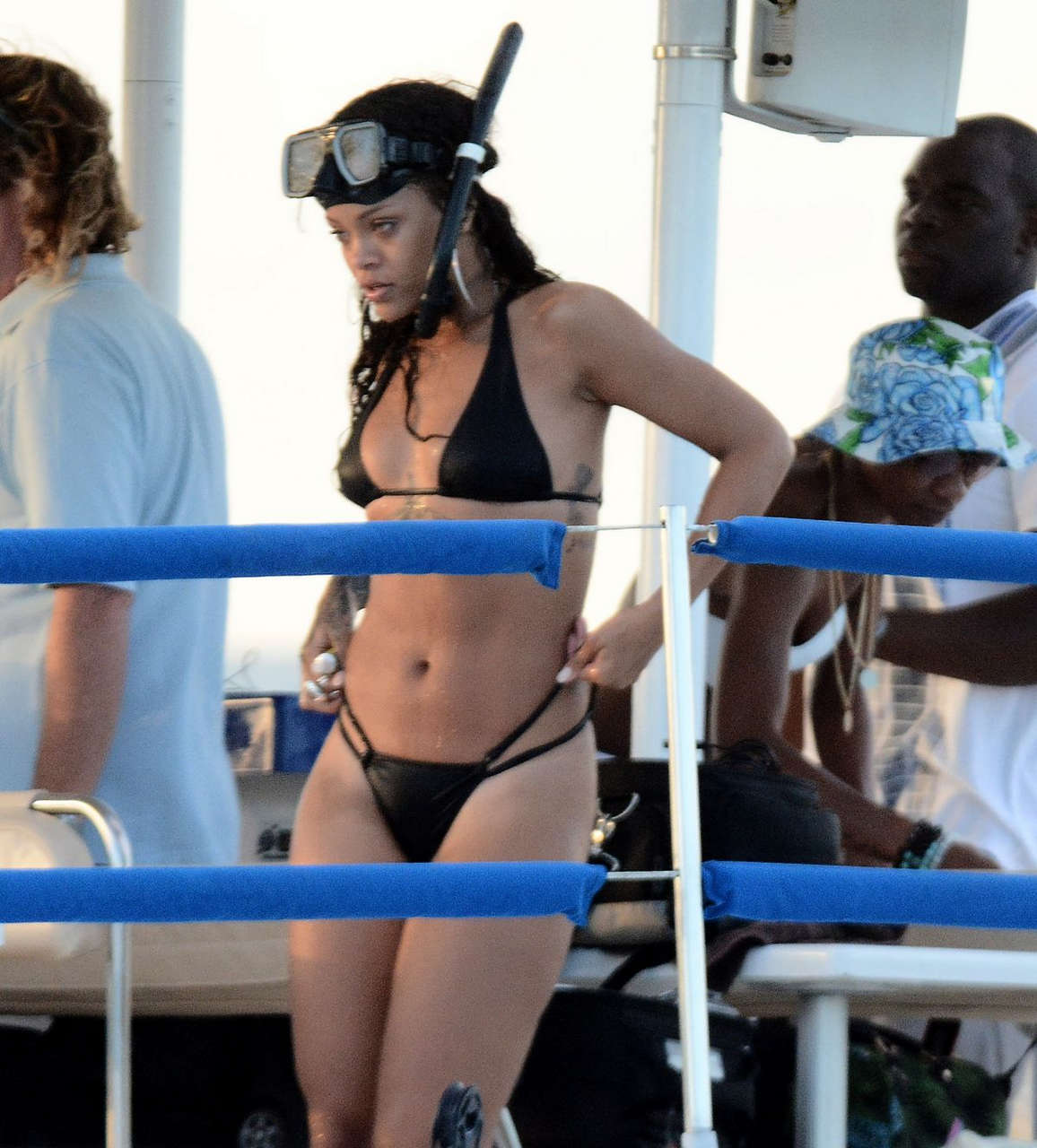 Rihanna Bikini Boat Barbados