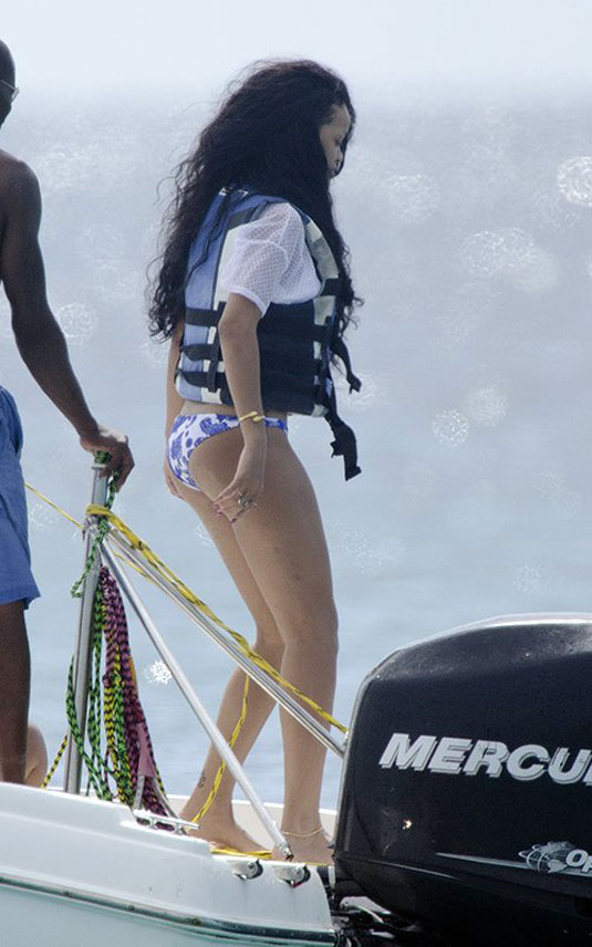 Rihanna Bikini Bottoms Water Barbados