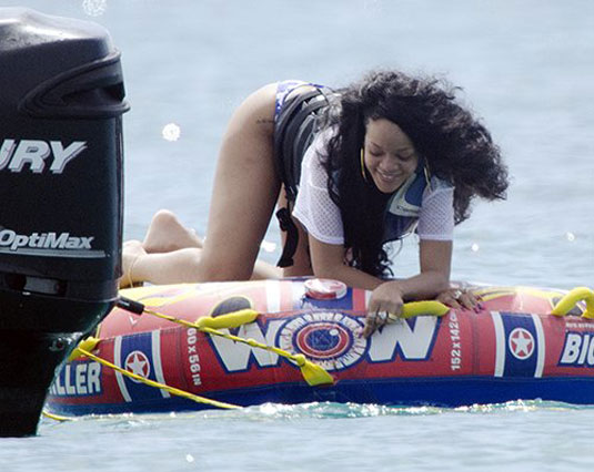 Rihanna Bikini Bottoms Water Barbados